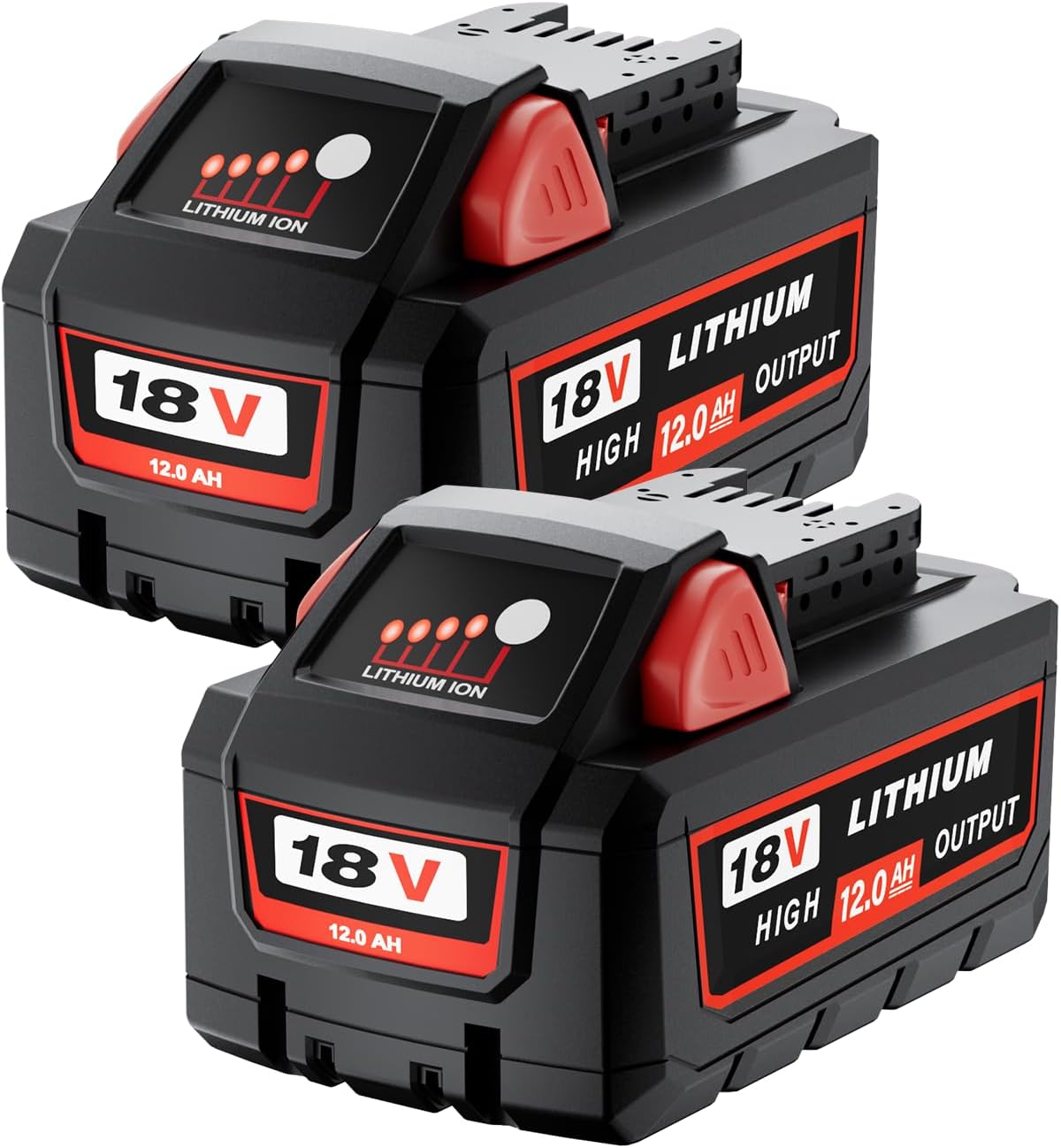 2Pack 18V 12000mAh Replacement for Milwaukee M-18 Battery