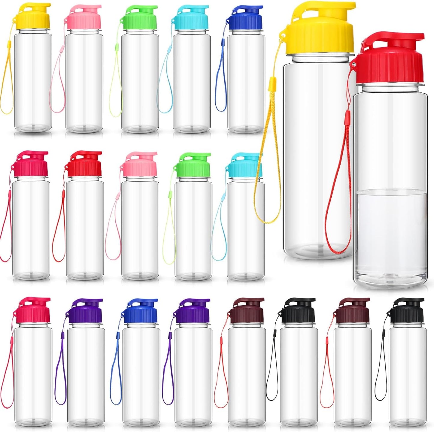 Mifoci 20 Pieces Water Bottle Bulk for Gym and Outdoor Use