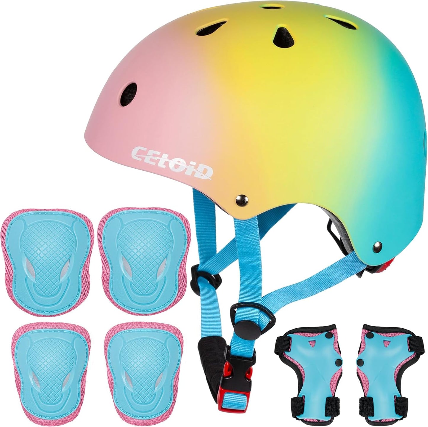 Kids Bike Skateboard Helmet Pad Set for Safe Outdoor Fun