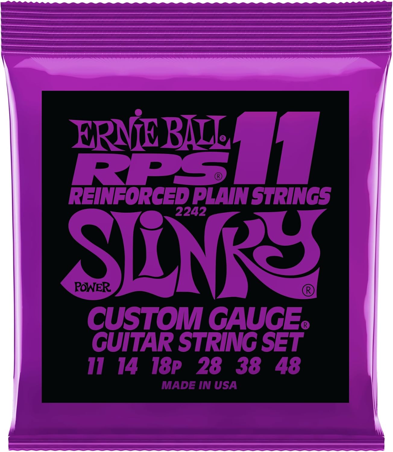 Ernie Ball Power Slinky RPS Electric Guitar Strings - Robust 11-48 Gauge