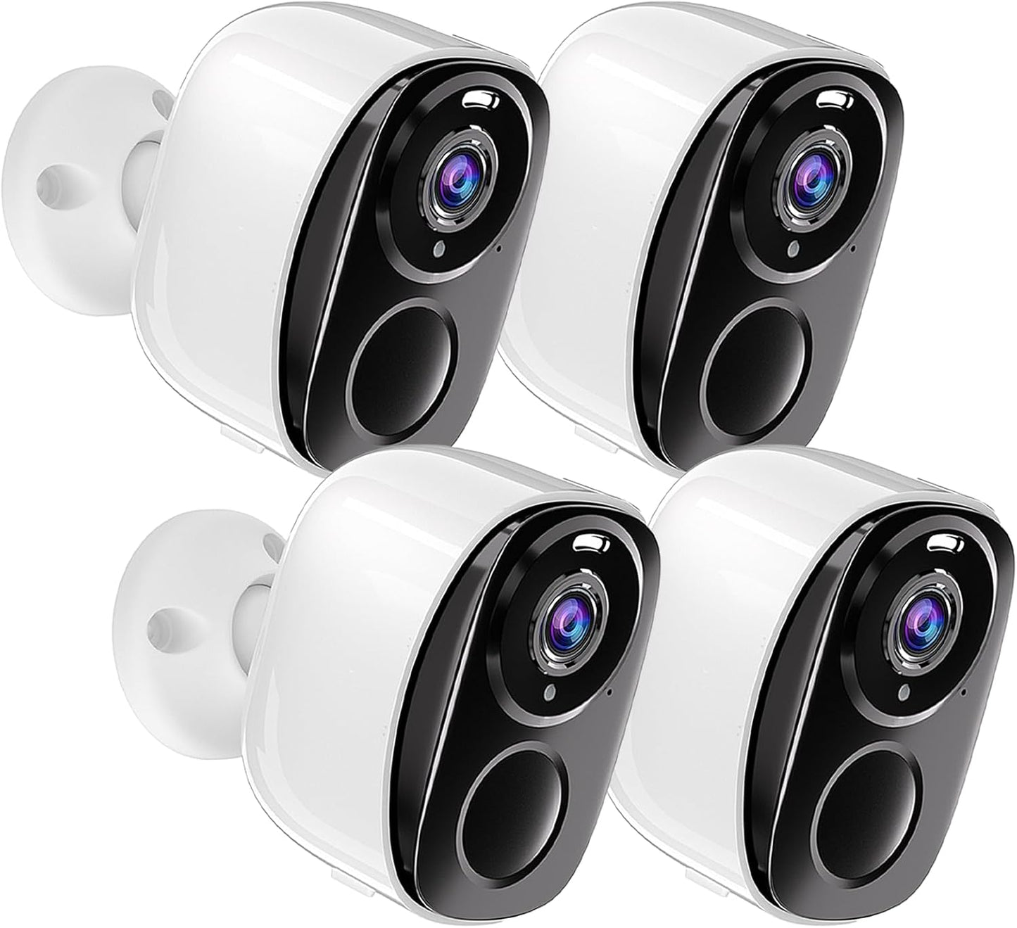 2K Wireless Security Cameras: Color Night Vision & AI Detection