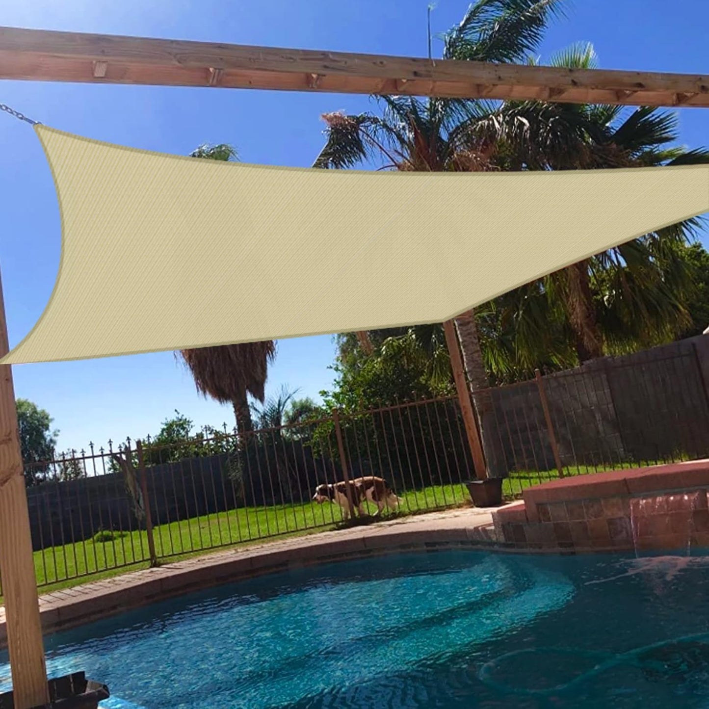 Windscreen4less 16ft x 20ft Sun Shade Sail for Outdoor Spaces
