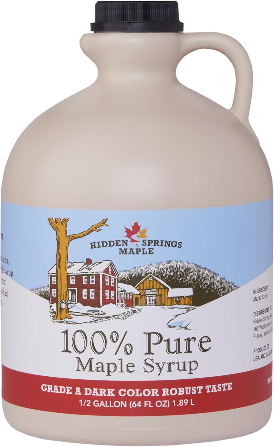 Hidden Springs Maple Dark Half Gallon Pure Maple Syrup Review
