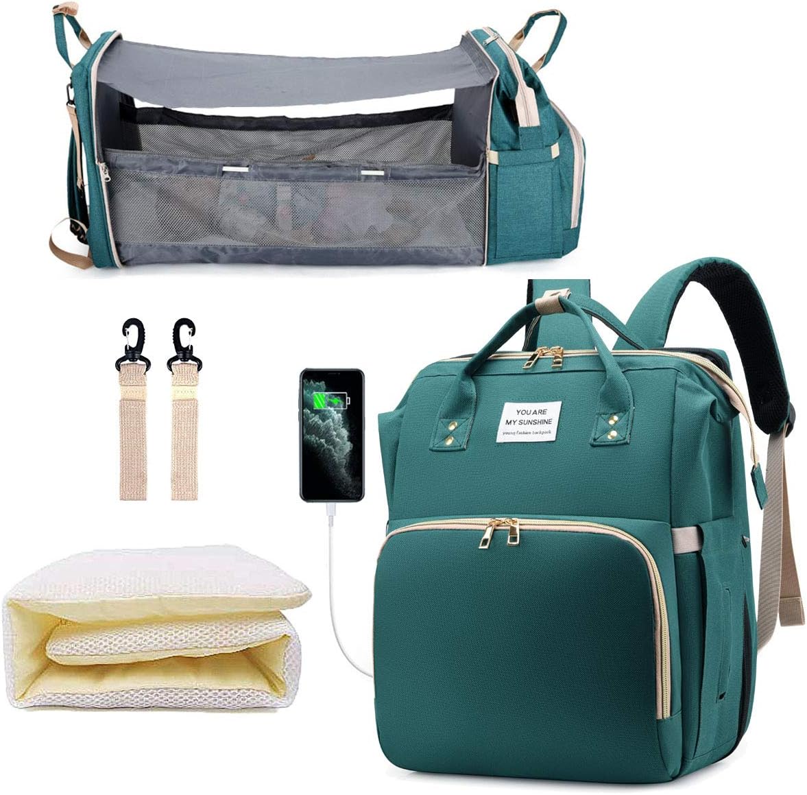 Diaper Bag Backpack with Changing Station for Busy Parents