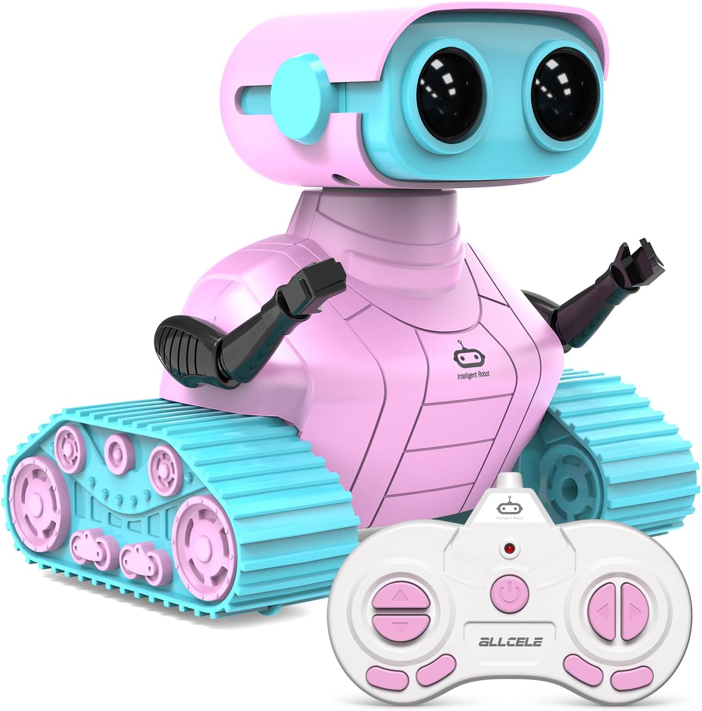 Rechargeable RC Robot for Kids - Fun Music & LED Eyes