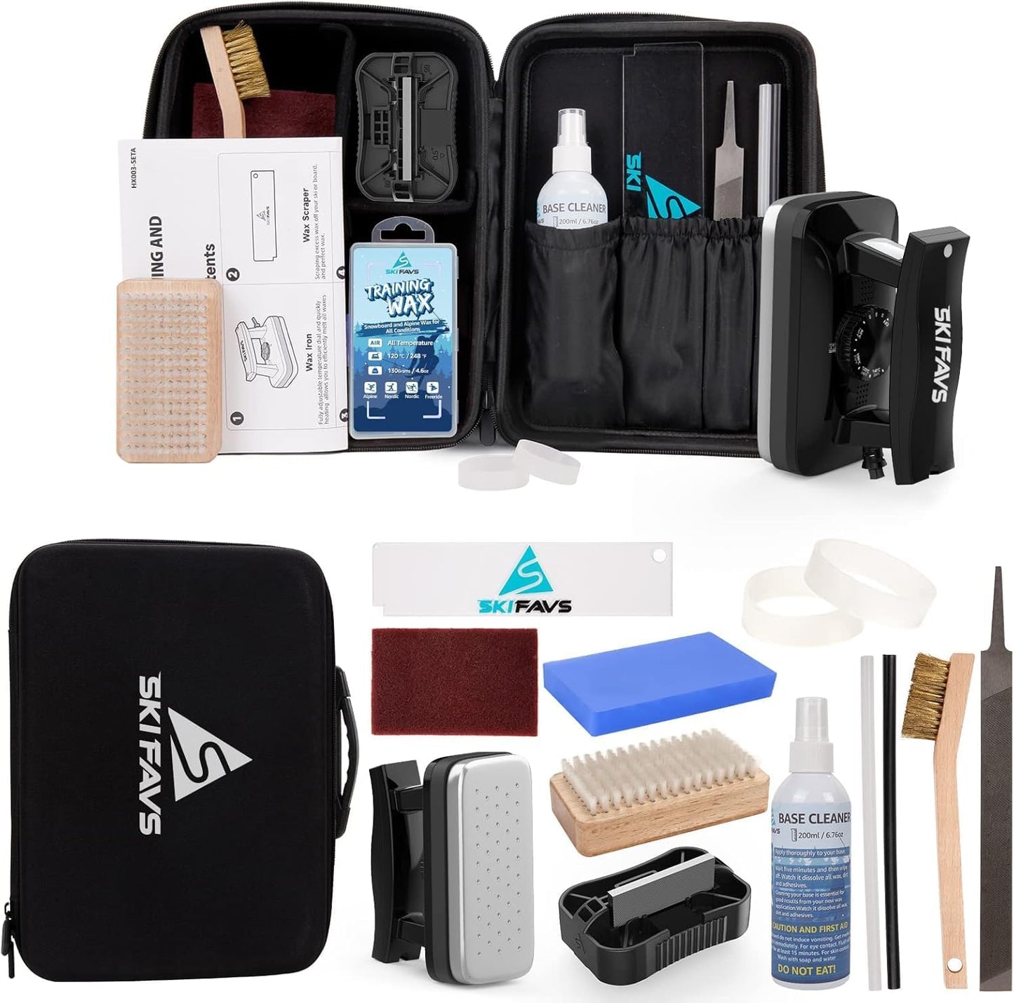 Skifavs Wax Kit - Professional Ski Tuning Set