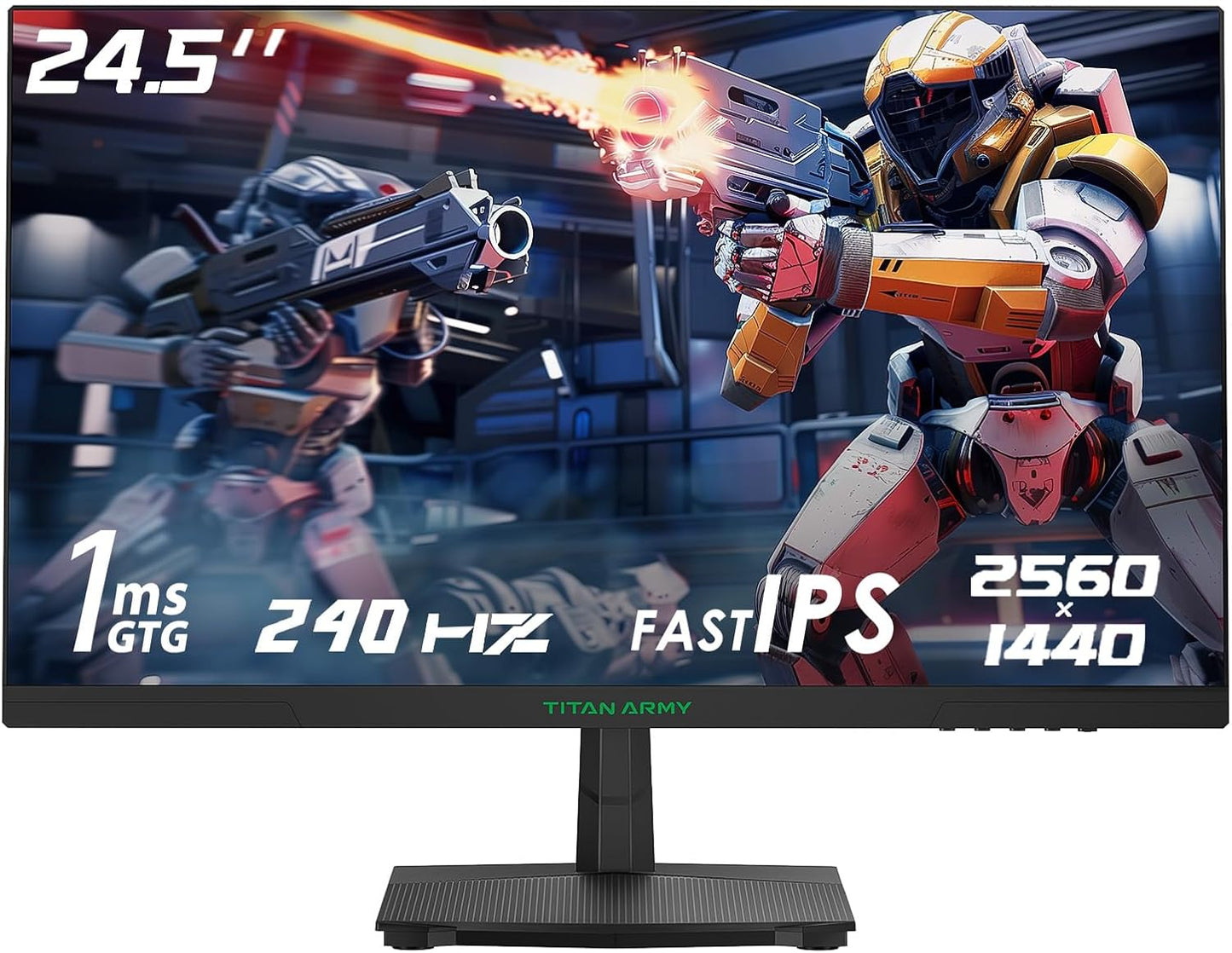 Ultimate Speed & Clarity: TITAN ARMY 24.5 240Hz QHD Monitor