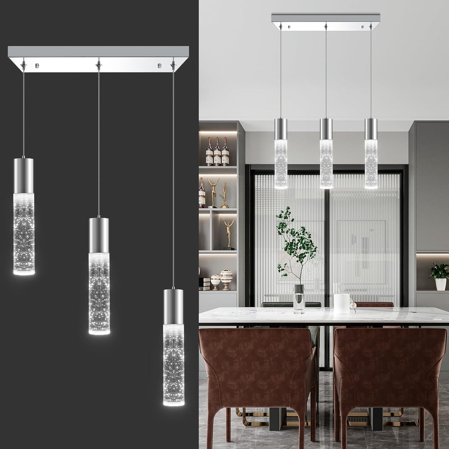Modern Dimmable LED Pendant Lighting for Kitchen Island