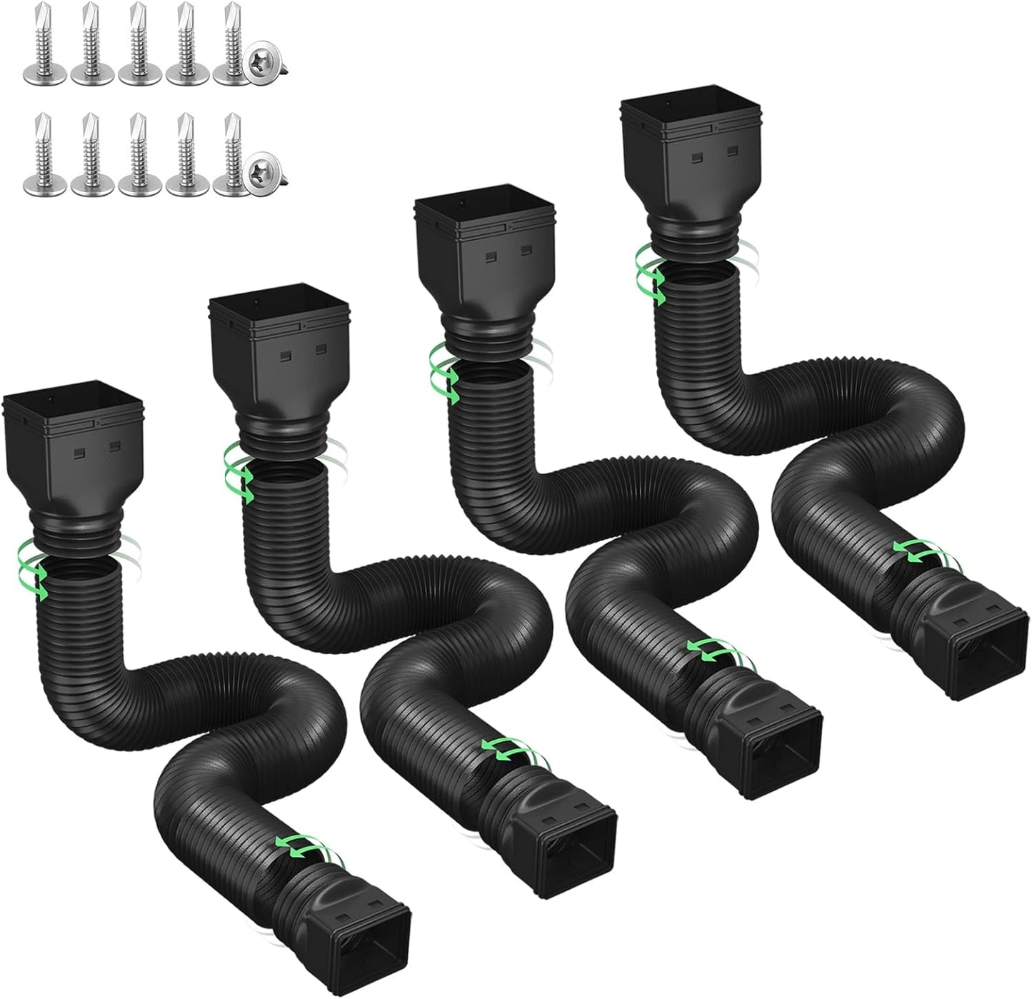 Rain Gutter Downspout Extensions for Effective Drainage Control