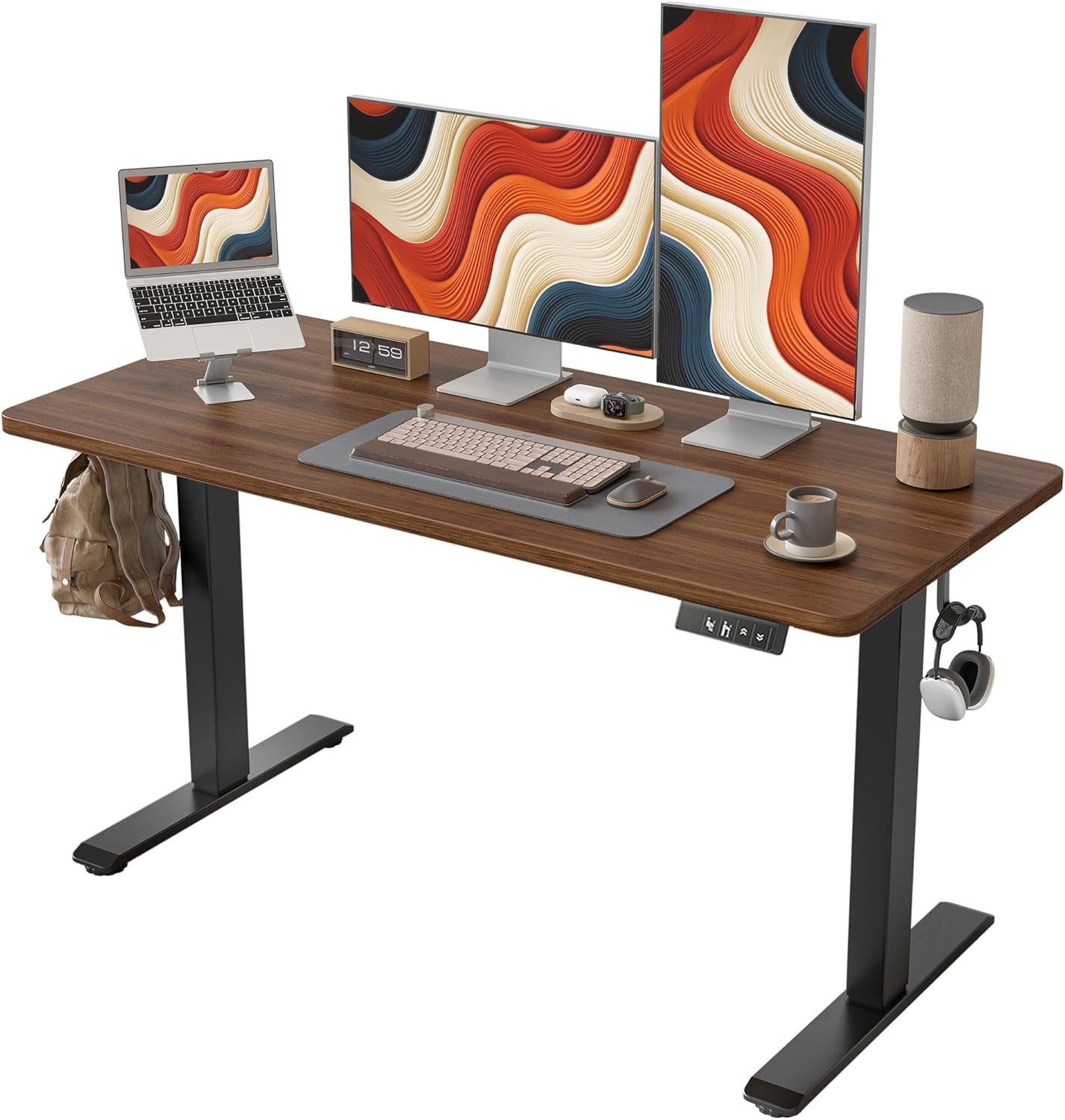 TIQLAB Adjustable Standing Desk for Productive Home Office