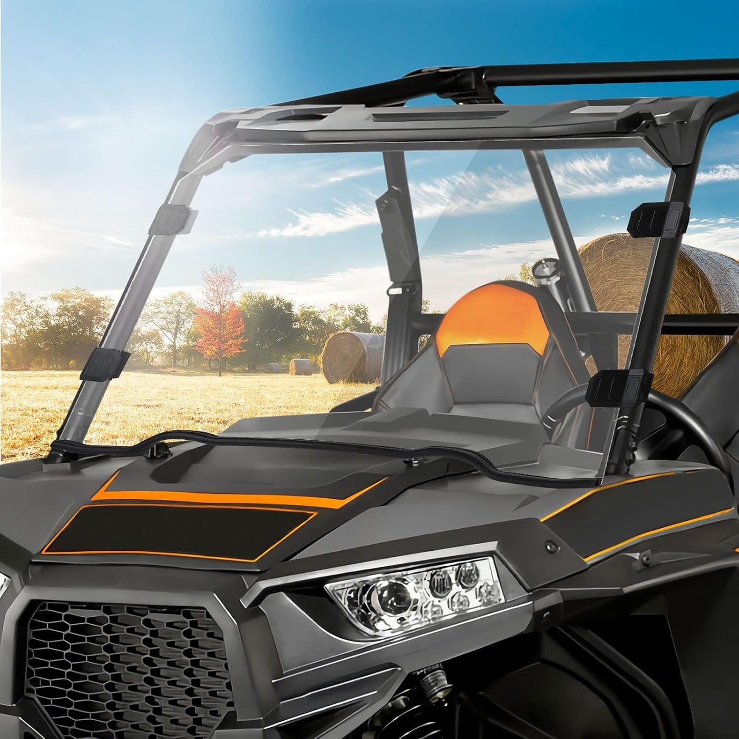 KEMIMOTO Front Windshield for 2014-2018 Polaris RZR Models