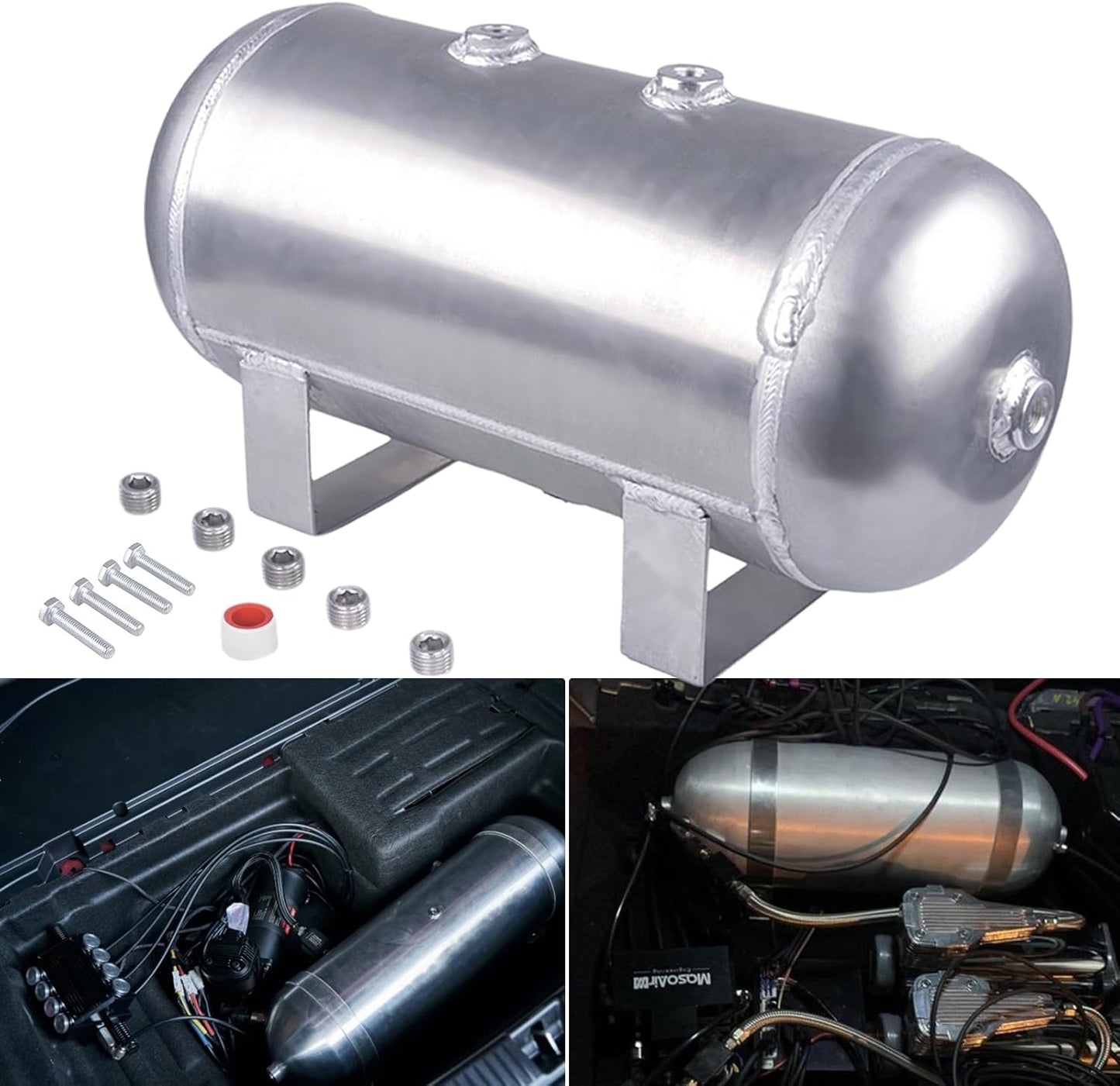 1.6 Gallon Air Tank for Heavy Duty Air Horns and Suspension