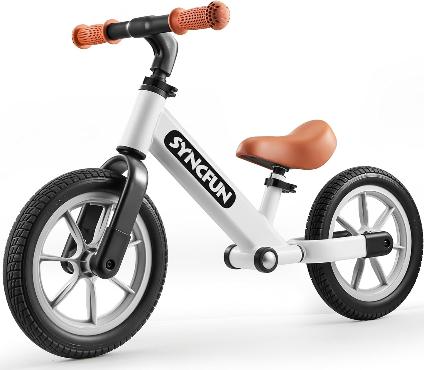 SYNCFUN 12'' Toddler Balance Bike - Easy Adjust, No Pedals!