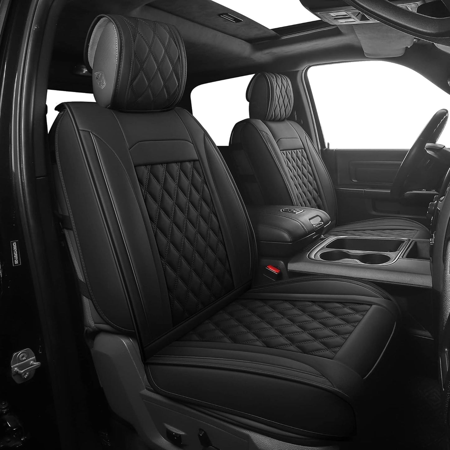 JOJOBAY Car Seat Covers for Dodge Ram 2009-2025, Waterproof