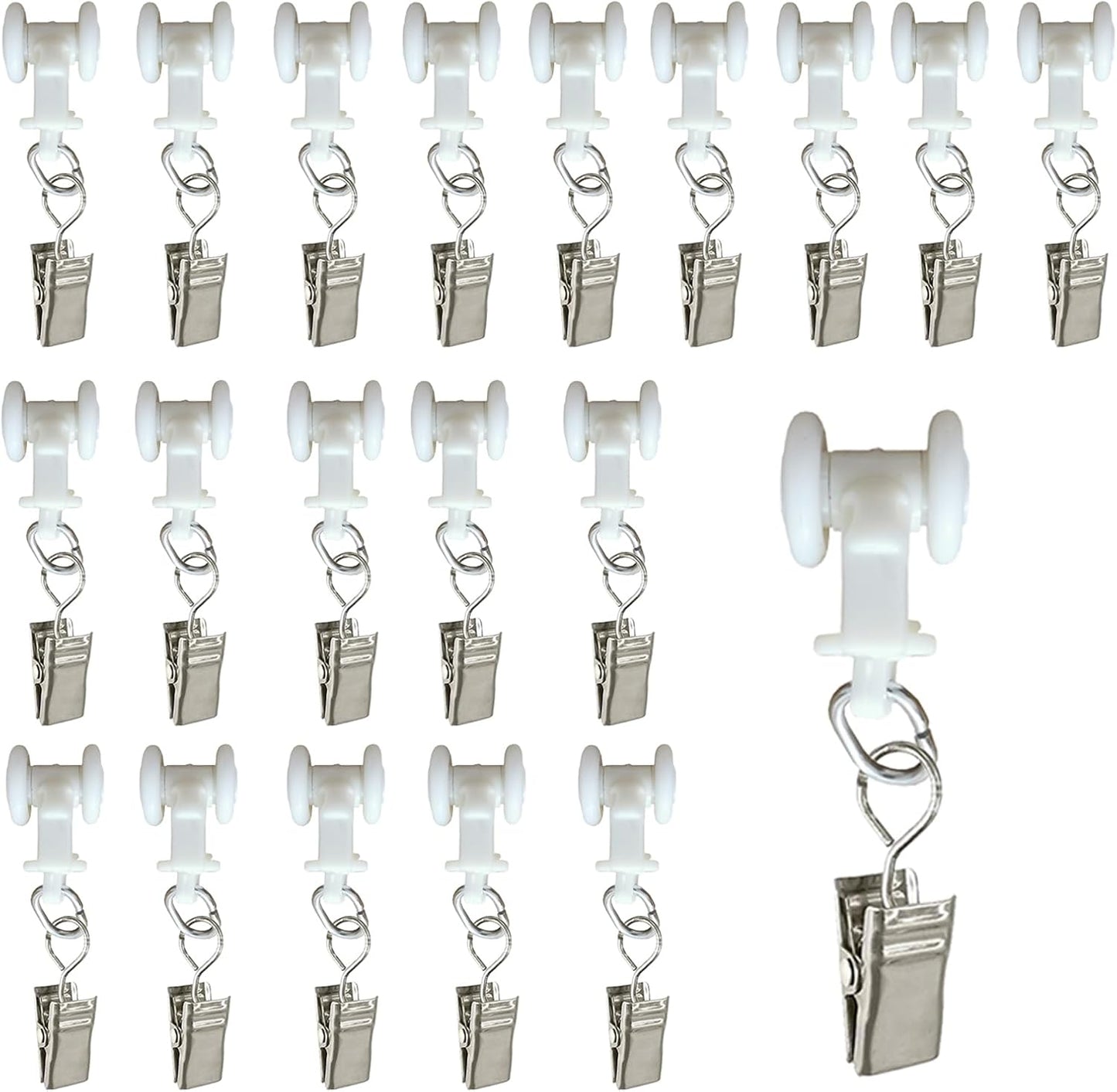 Smoothly Glide Curtains with Stainless Hooks
