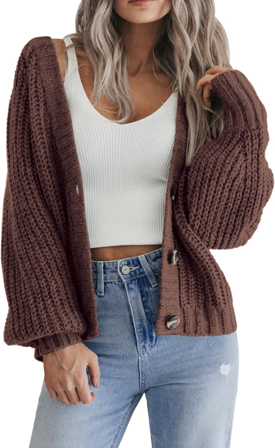 Zeagoo Women's Chunky Knit Cardigans for Stylish Fall Looks