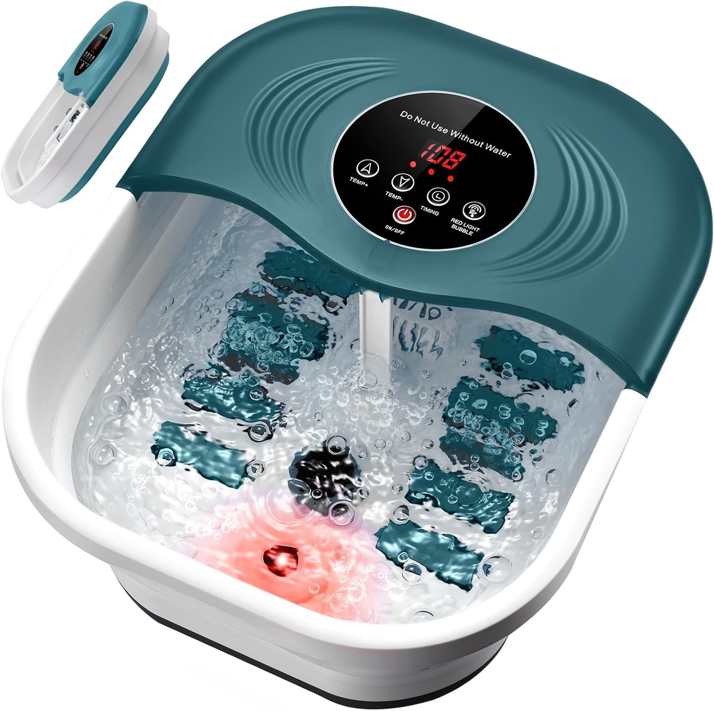 Foot Spa Bath Massager with Heat and Bubbles for Relaxation