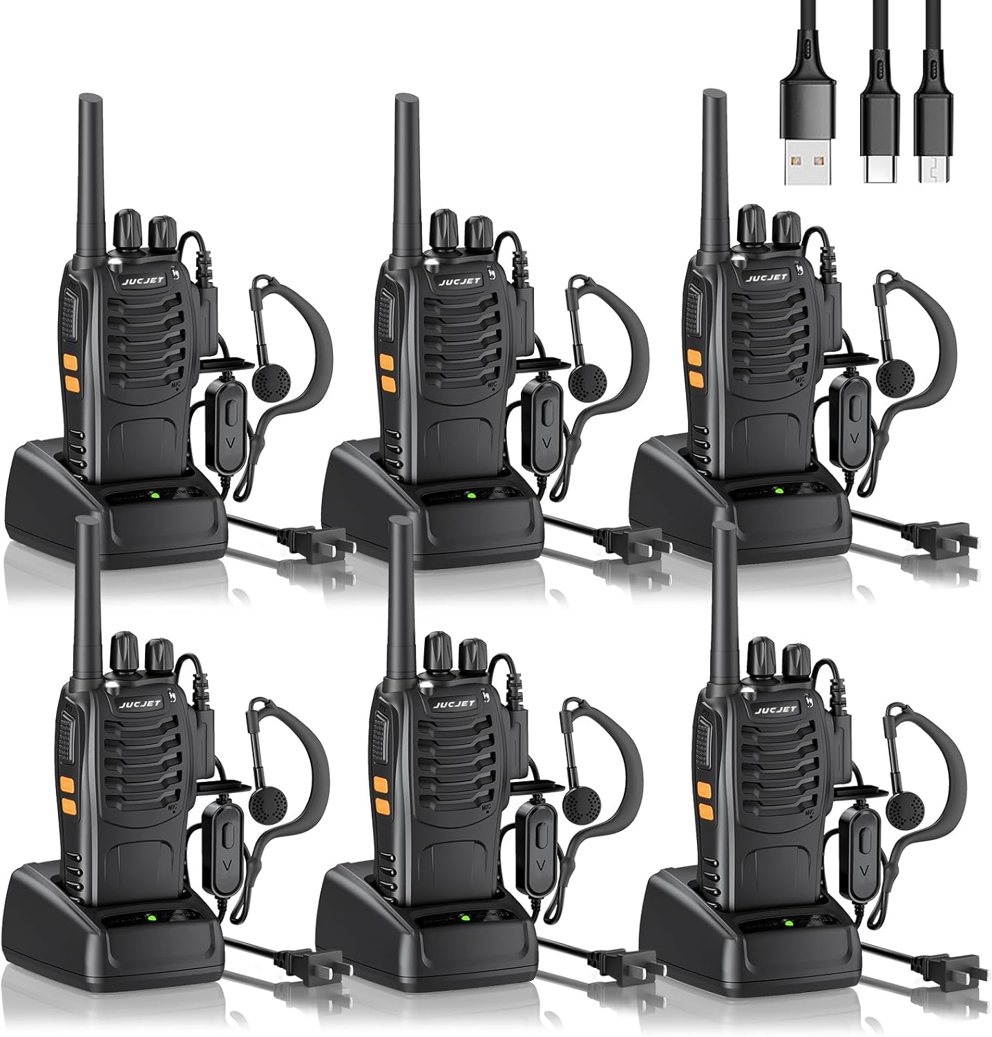H888S Walkie Talkie Long Range 2-Way Radios for Adults