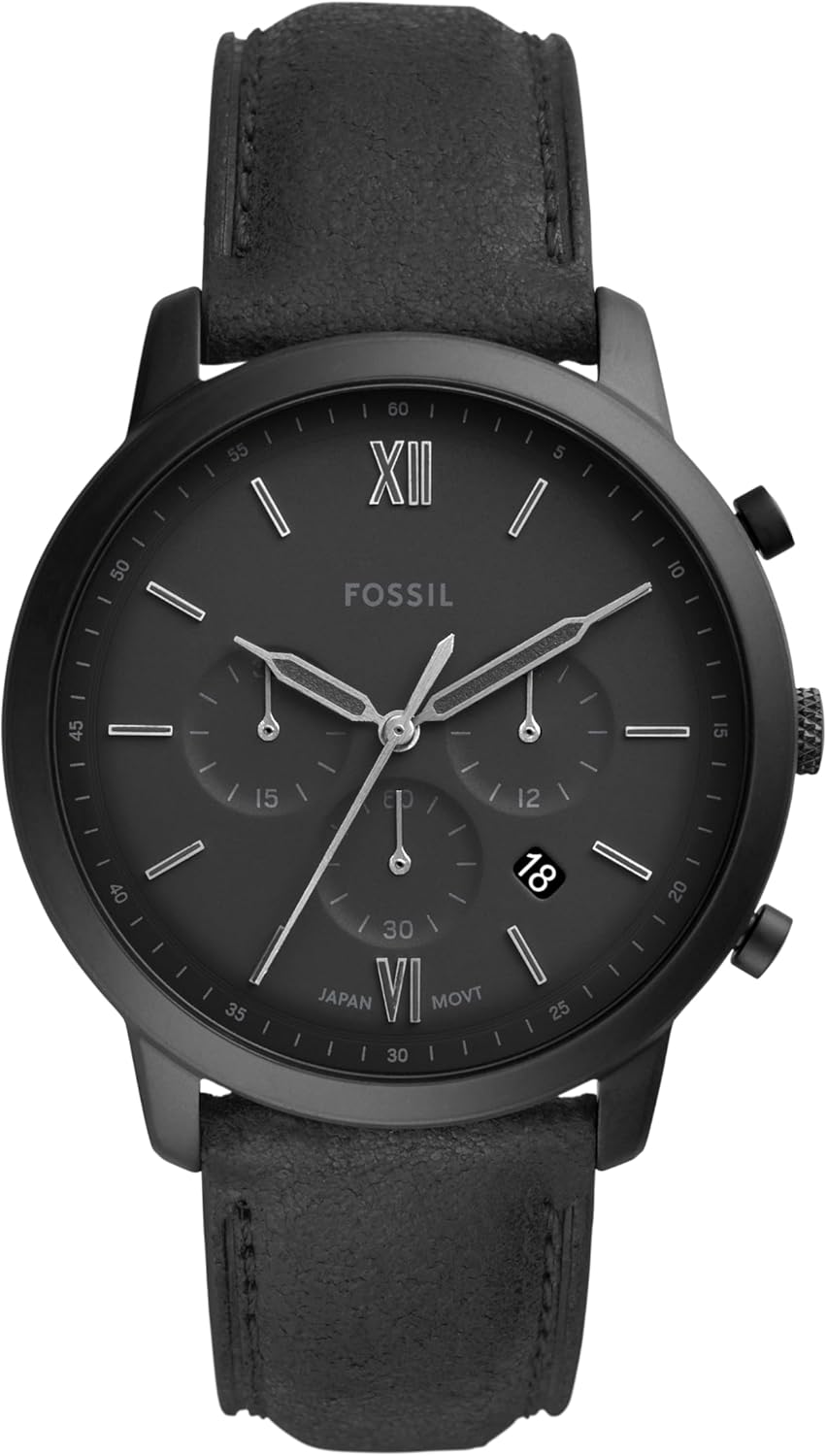 Fossil Men's Neutra Quartz Chronograph Watch with Leather Band