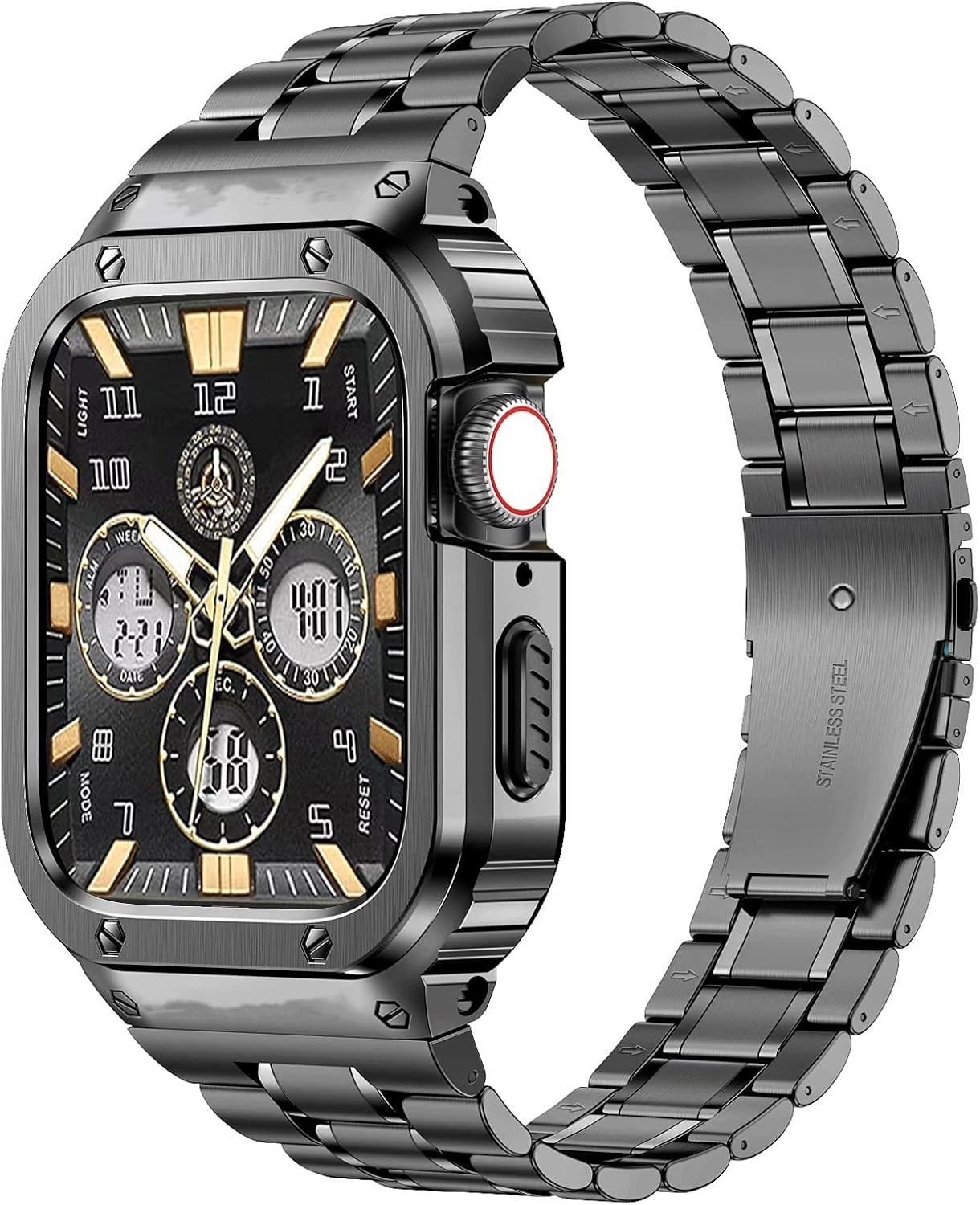 MioHHR Stainless Steel Watch Band for Apple Watch Series 10