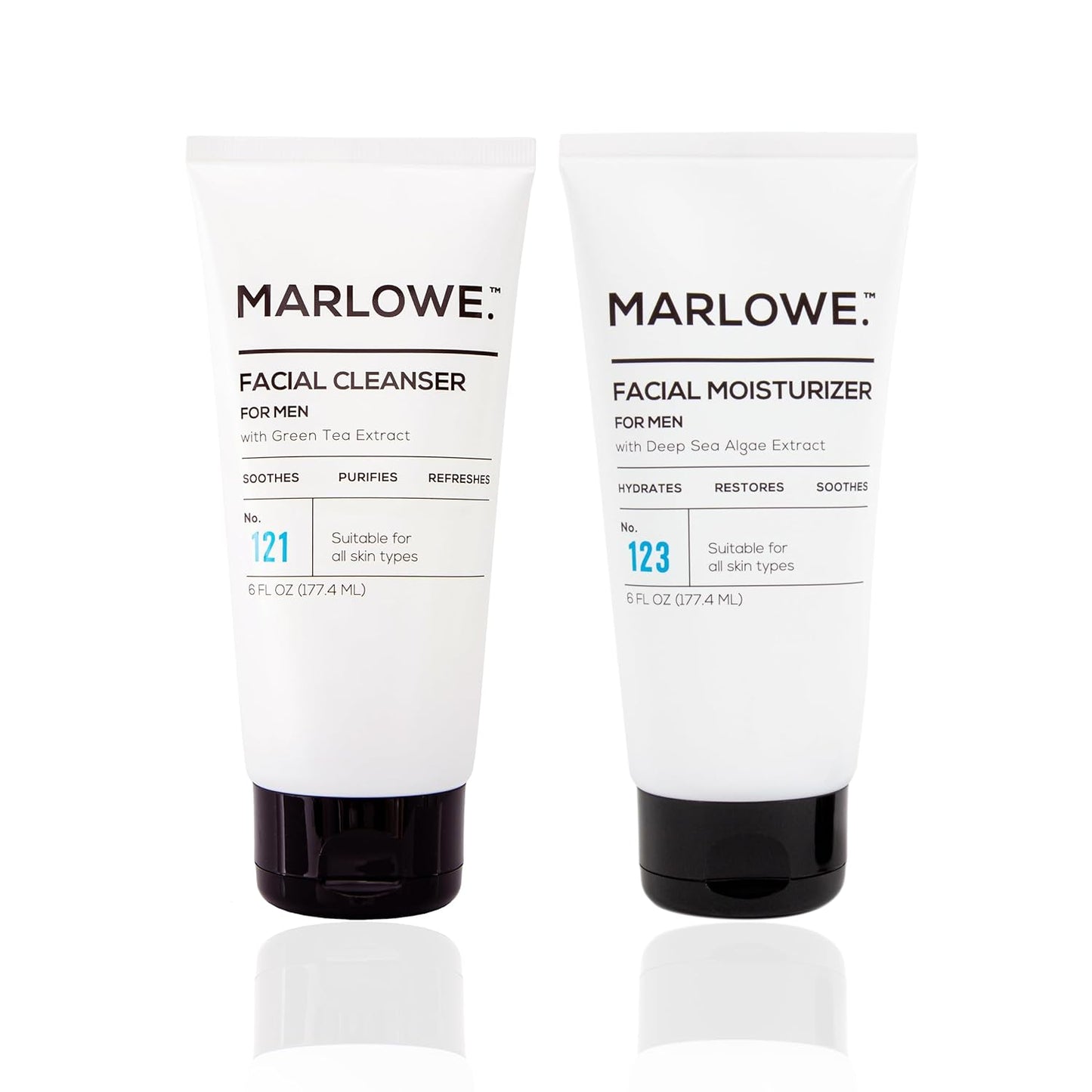 Marlowe. Face Cleanser & Moisturizer Duo for Refreshing Skin