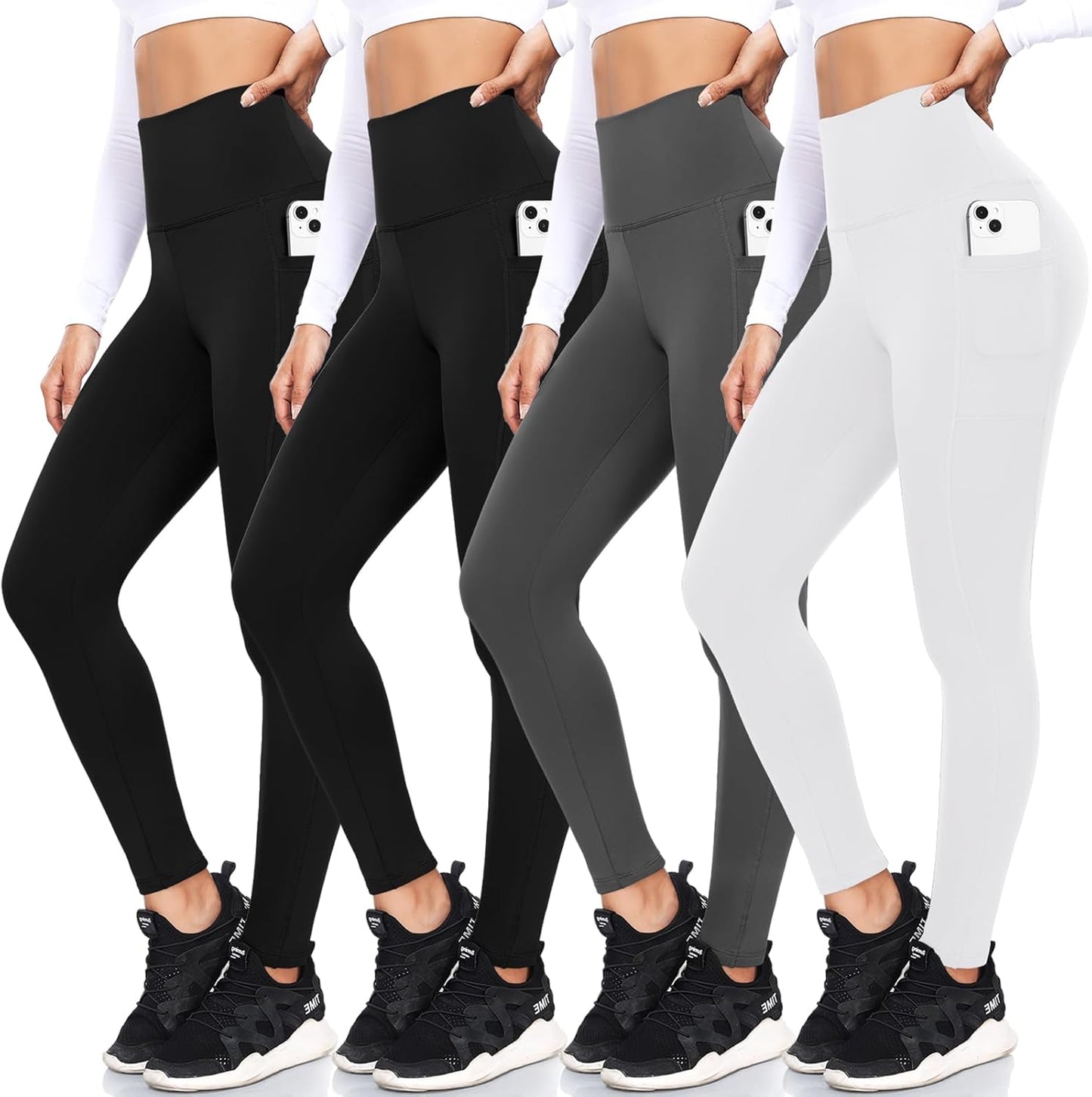 FULLSOFT Fleece Lined Leggings with Pockets for Women