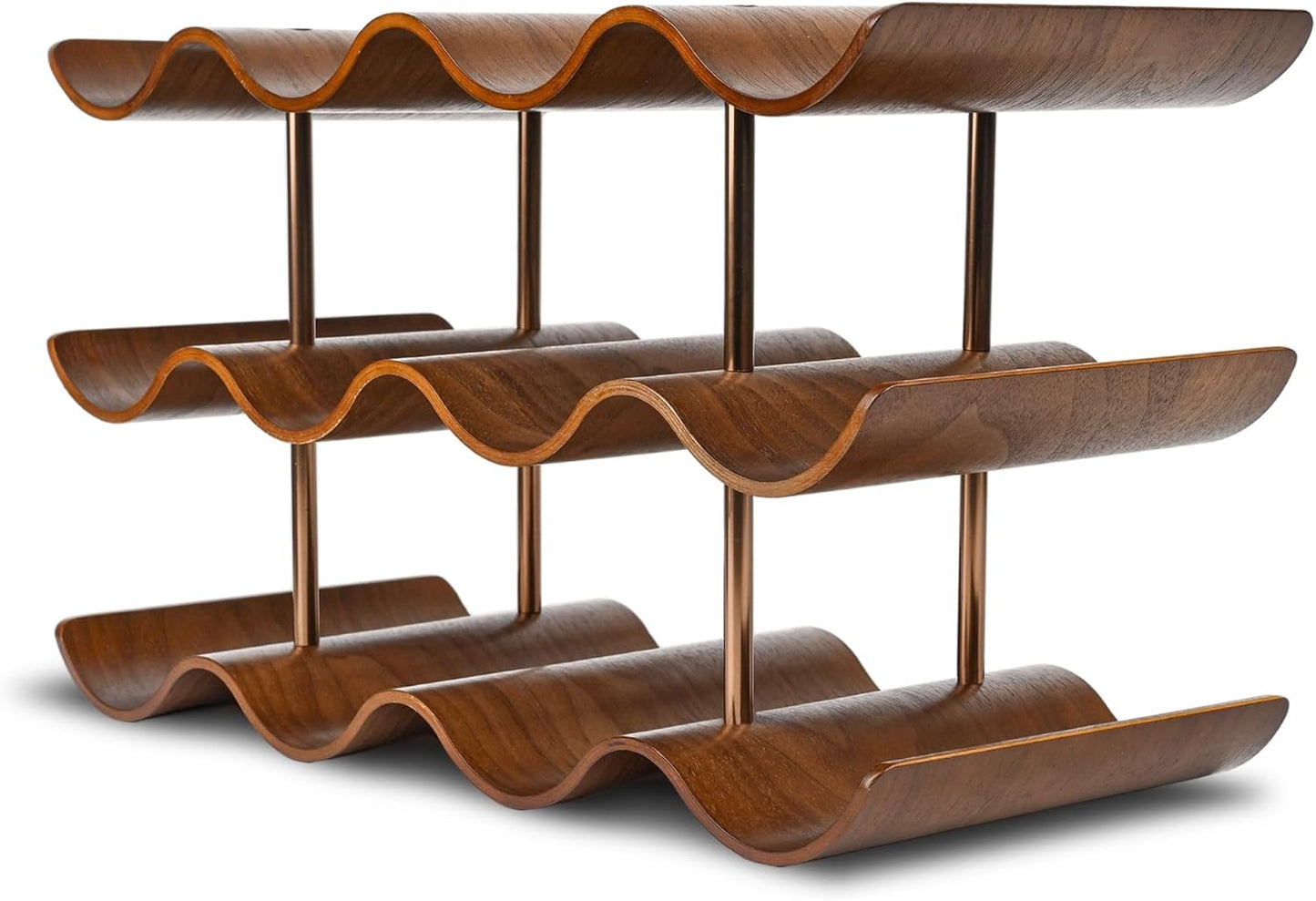 Countertop Wine Rack - 12 Bottle Freestanding Storage Solution