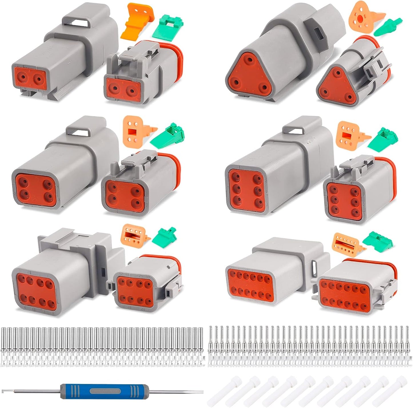 JRready ST6302 Deutsch Connector Kit for Waterproof Electrical Needs
