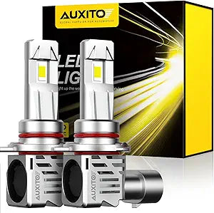 AUXITO 9012 HIR2 Light Bulbs: 22000 Lumens, 6500K Brightness