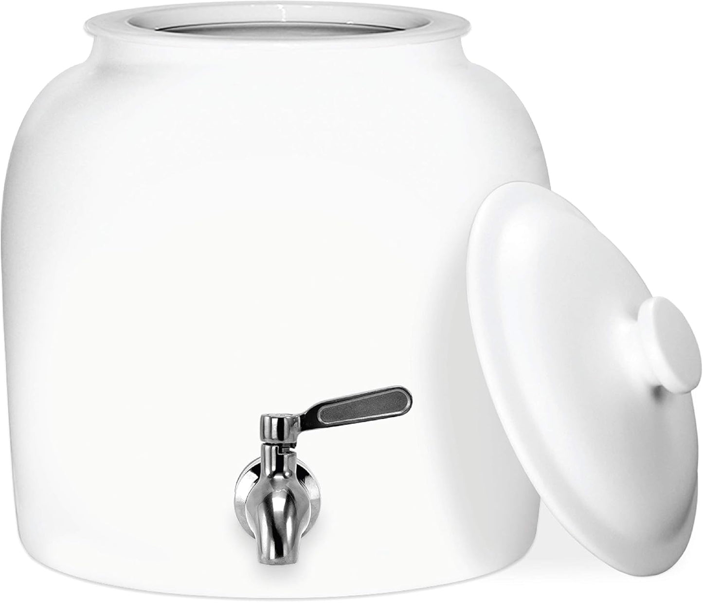 Geo Sports Porcelain Ceramic Crock Water Dispenser for Jugs