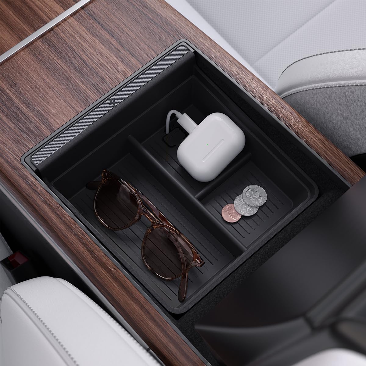 Spigen Console Organizer Tray for Tesla Model X & S 2023-2025