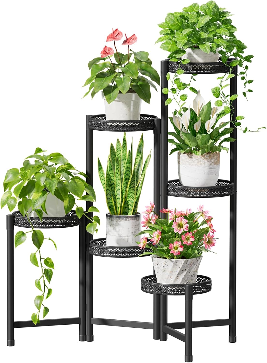 iDavosic.ly Plant Stand for Indoor and Outdoor Use - 6 Tier Display