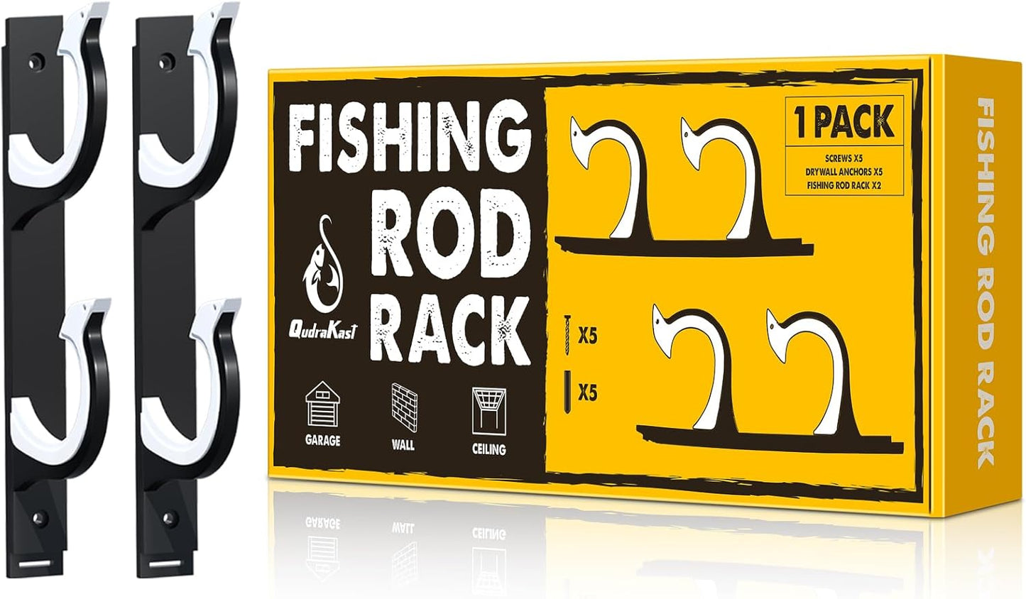 QudraKast Dual Rod Ceiling Mount - Organization Made Easy!