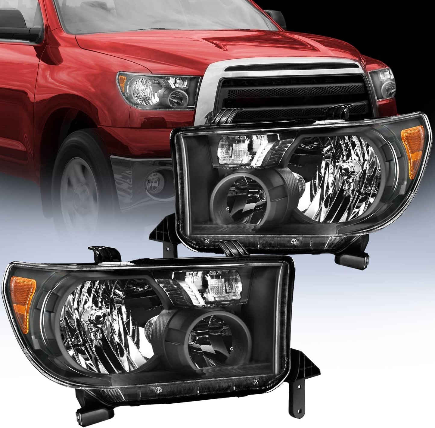 Nilight Headlight Assembly for Toyota Tundra and Sequoia Models