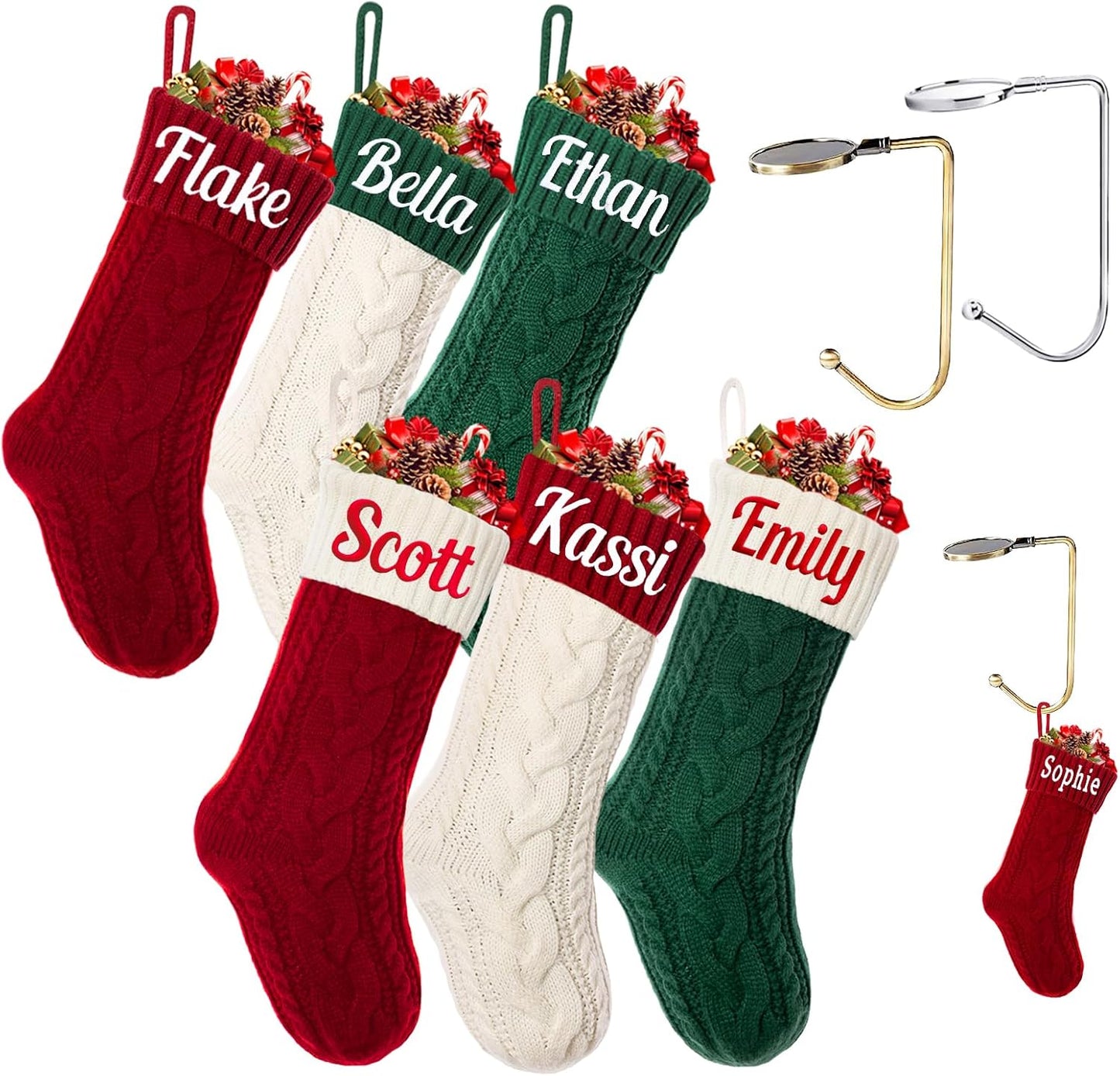 Personalized Christmas Stocking for Family Holiday Decor