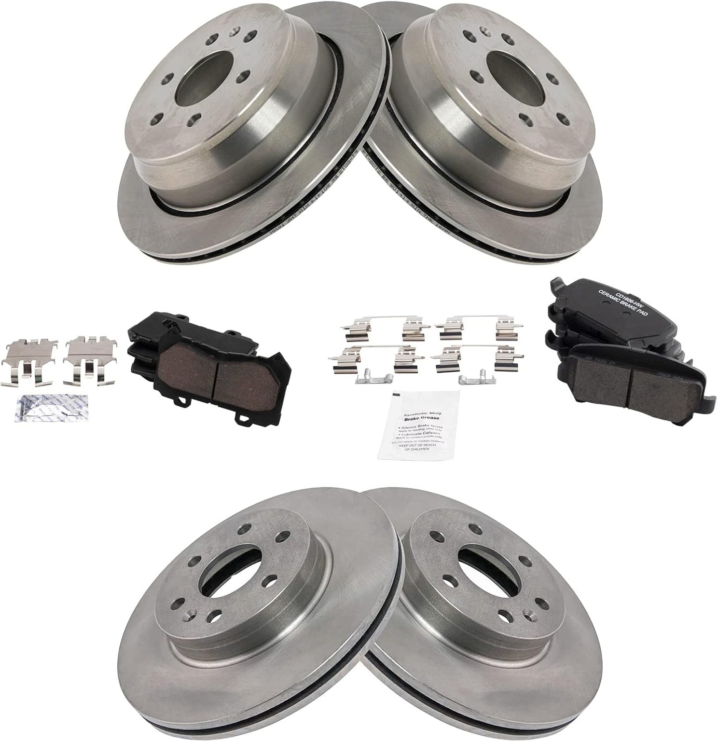 TRQ Brake Pad & Rotor Kit for 2015-2017 Chevrolet Colorado
