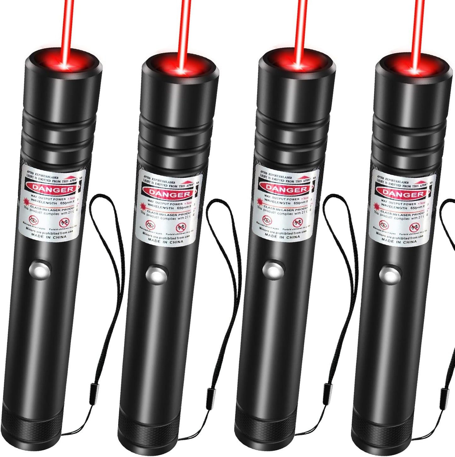 Rechargeable Red Beam Flashlight for Tactical and Outdoor Use