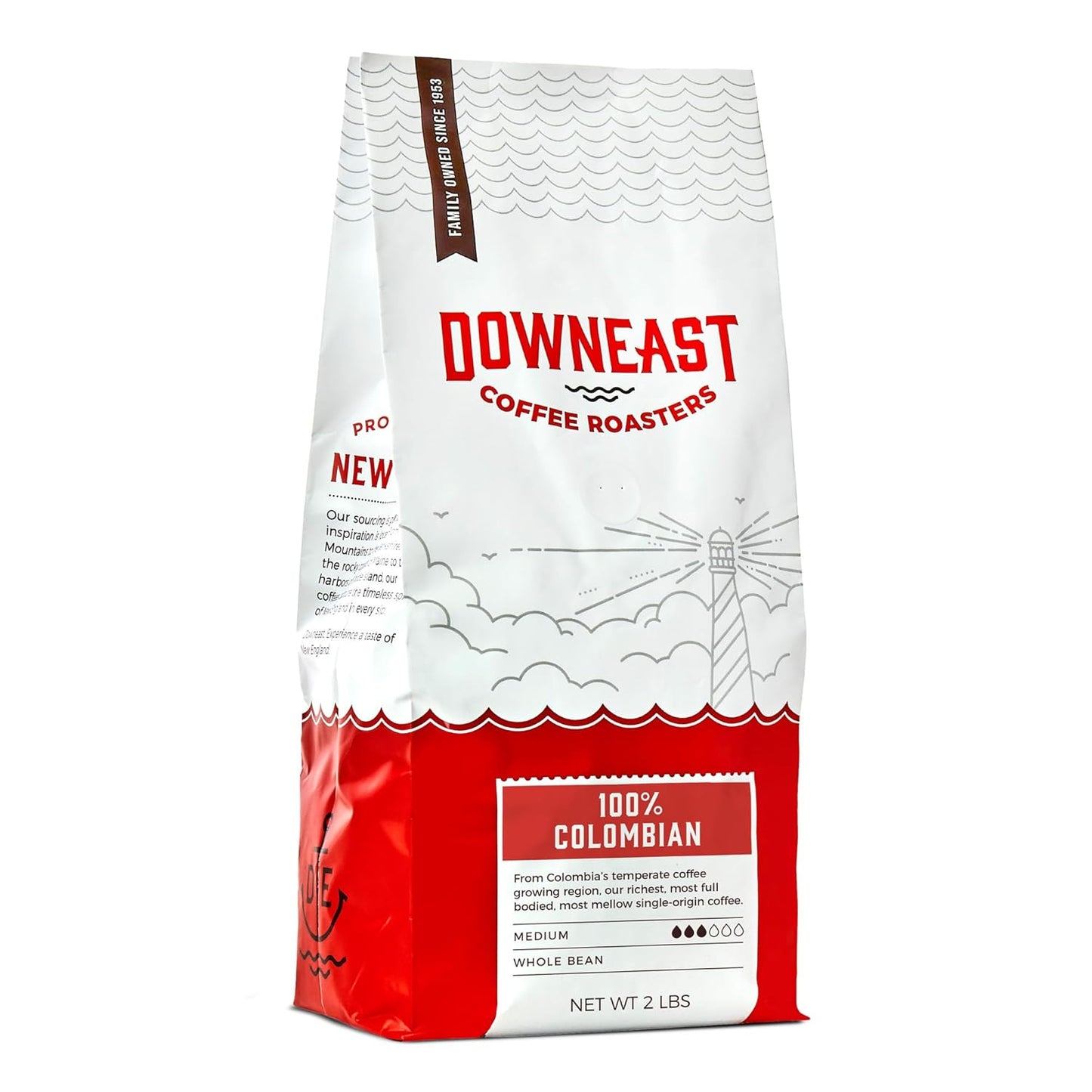 100% Colombian Medium Roast Whole Bean Coffee - Dark Chocolate & Fruit Notes