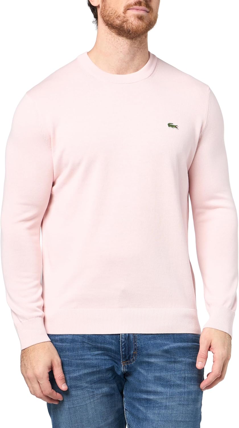 Lacoste Men's Long Sleeve Crew Neck Sweater for Everyday Style