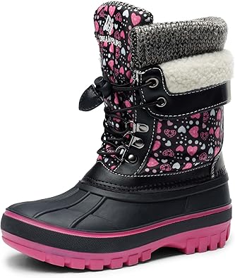 DREAM PAIRS Insulated Waterproof Winter Snow Boots for Kids