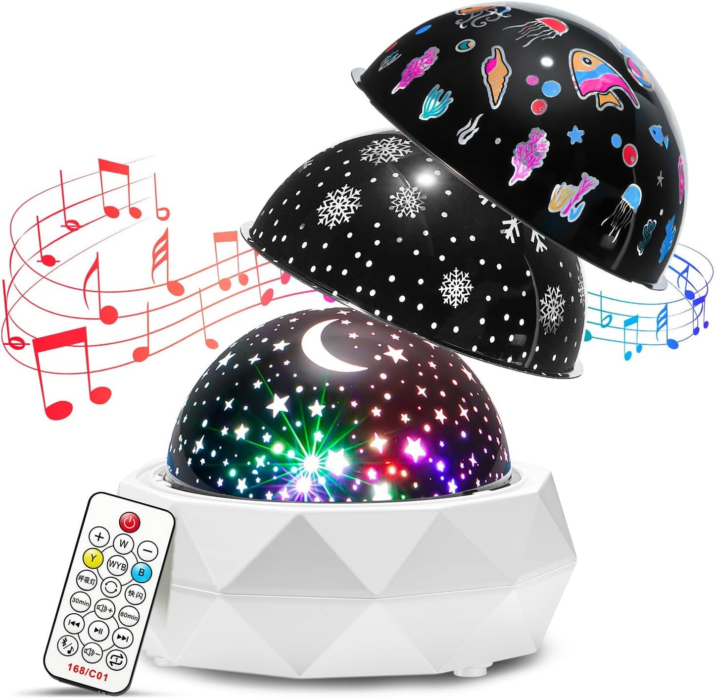 360 Star Projector Kids Night Light - Sleep Aid