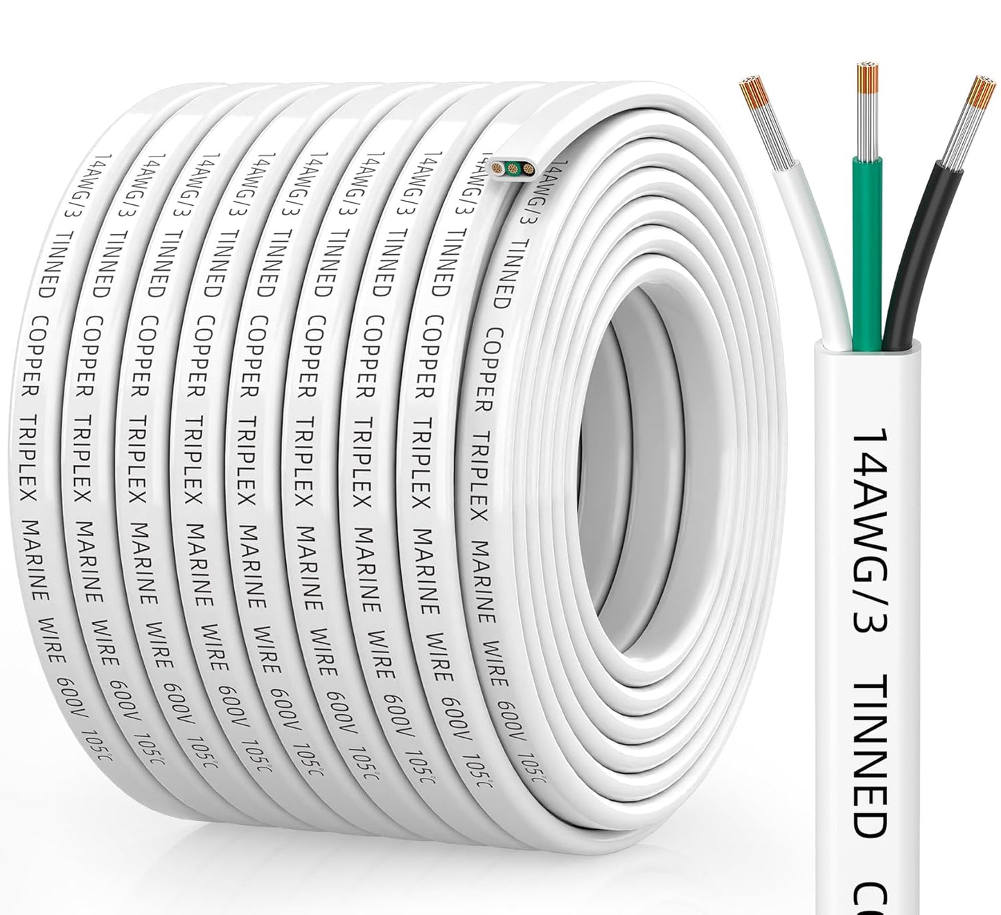 14 Gauge Marine Wire for Boats, RVs, and Solar Applications