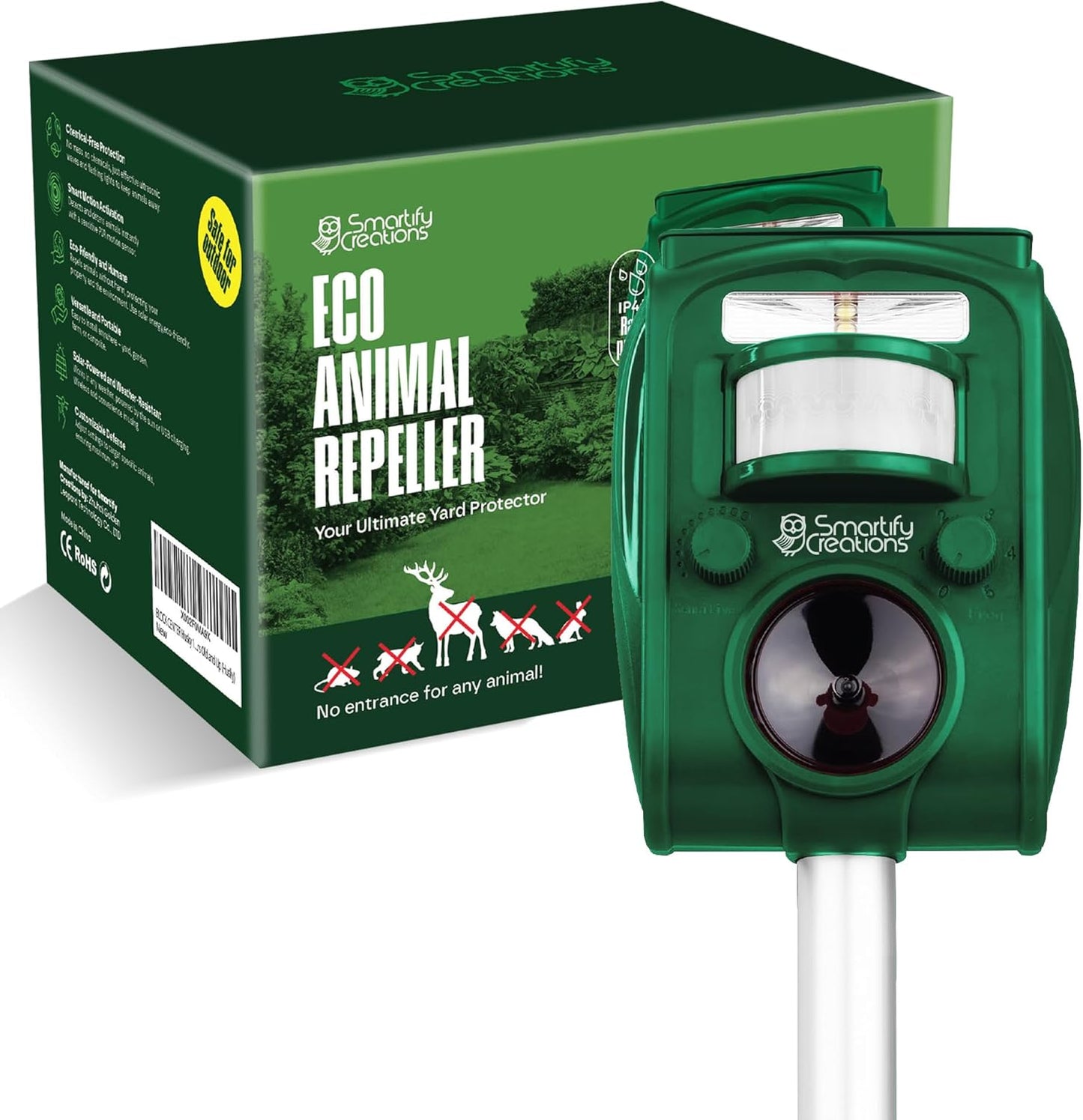 New Solar Deer Repellent Device for Outdoor Animal Control