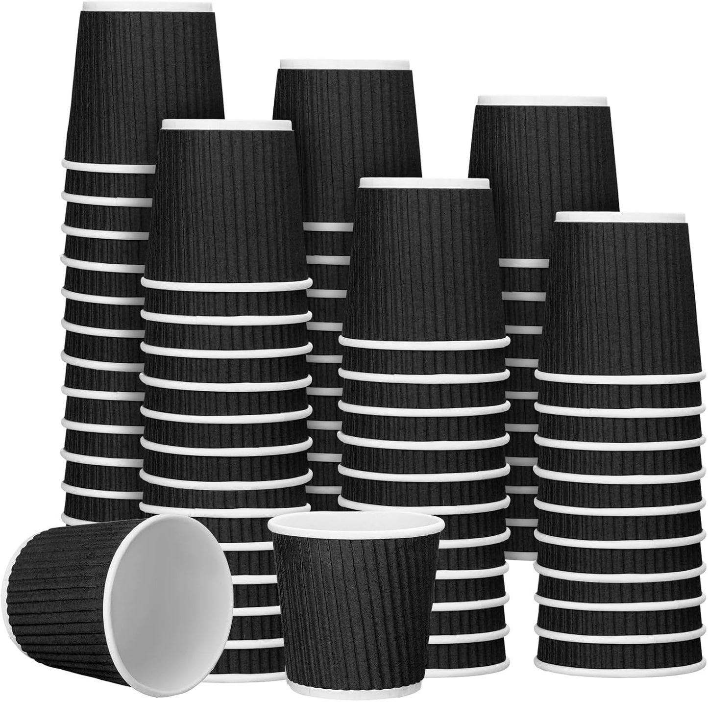 200 pcs 4 oz Disposable Espresso Cups, Insulated for Hot Drinks
