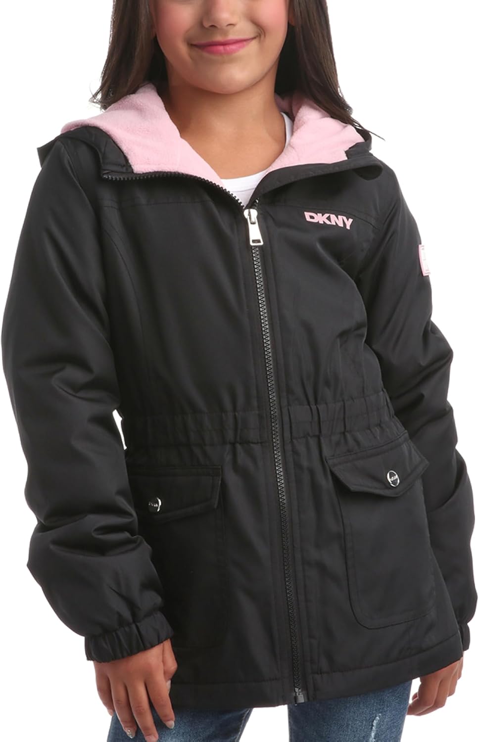 Cozy Polar Fleece Lined Full Zip Up Jacket for Girls 7-16