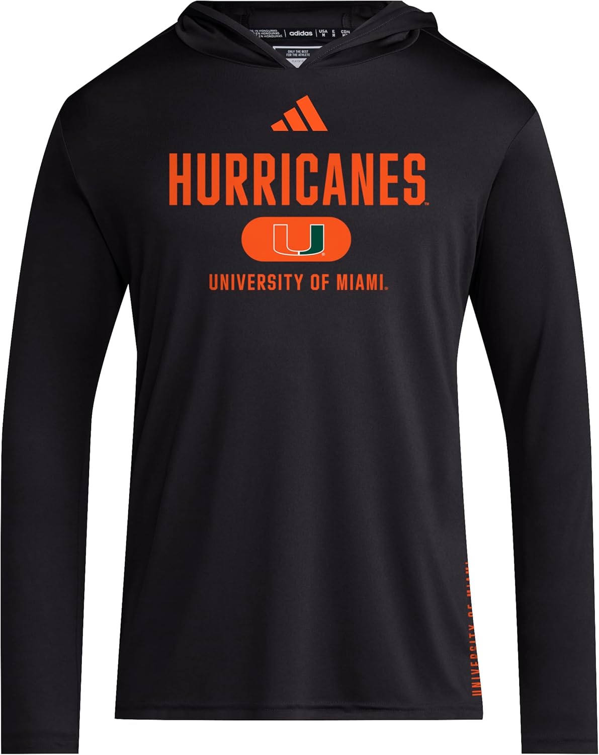 adidas Men's NCAA Team Hoodie for Hurricanes Fans and Athletes