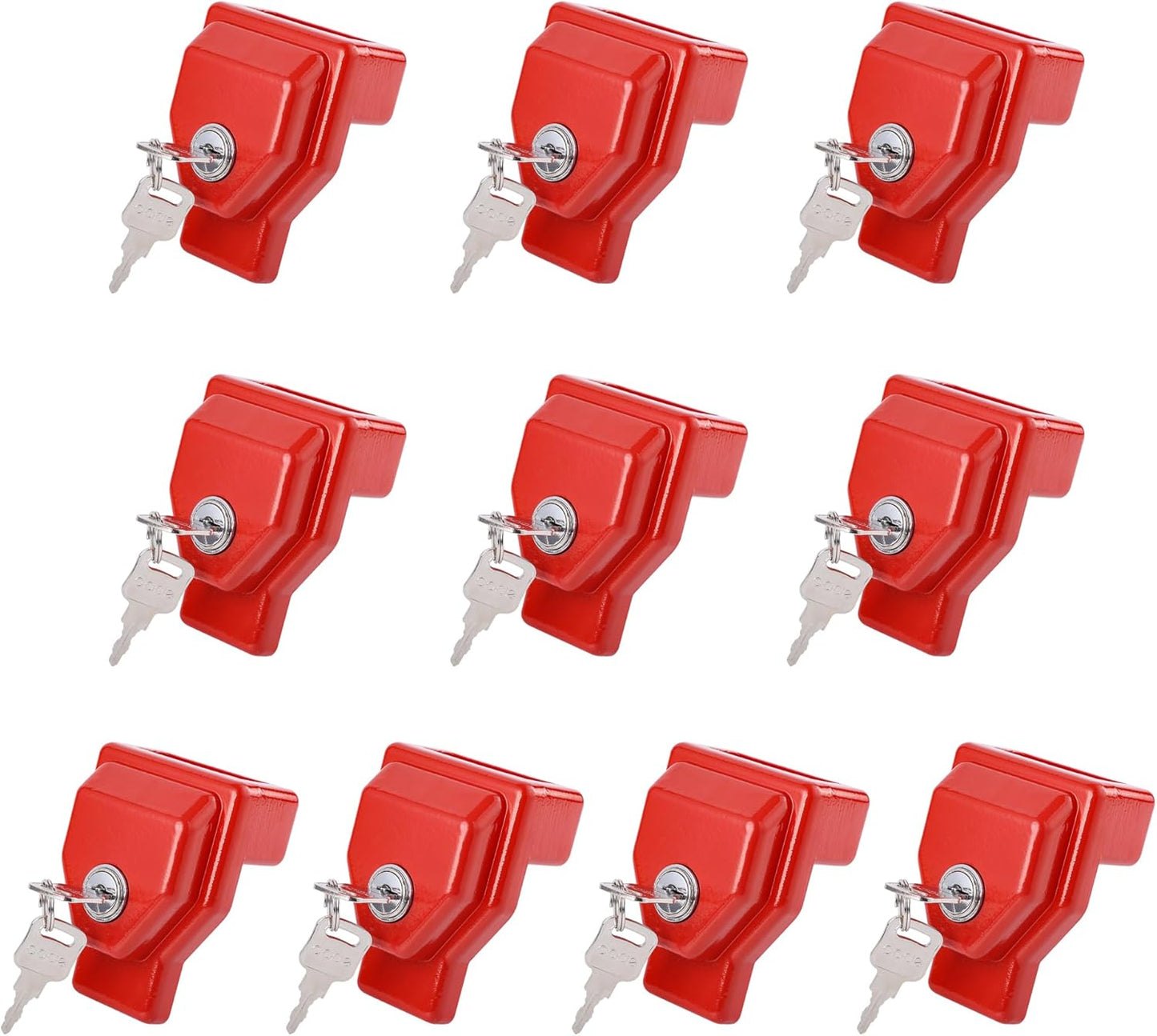 Glad Hand Lock Keyed Alike 10 Pack for Heavy Duty Trailers