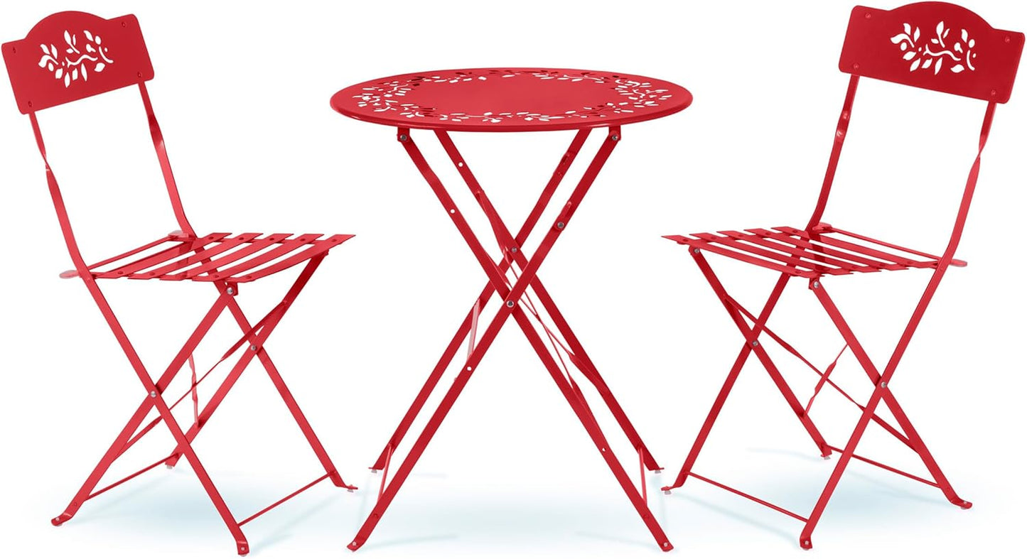 Vibrant 3-Piece Bistro Set for Indoor and Outdoor Seating