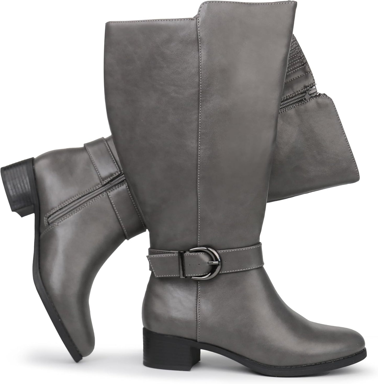 Hawkwell Women's Extra Wide Calf Knee High Boots for Comfort