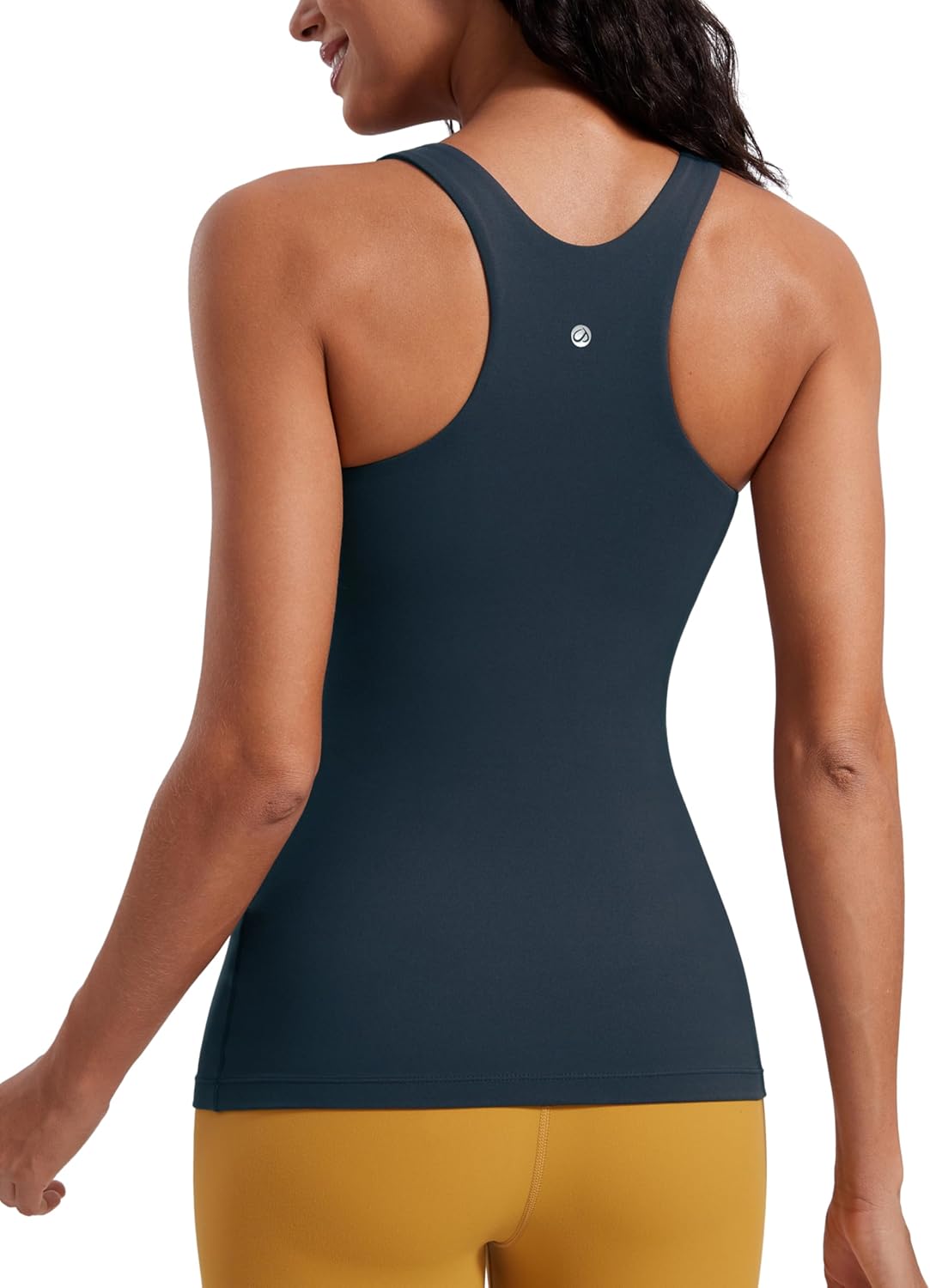 CRZ YOGA Butterluxe High Neck Tank Tops for Women - Soft Comfort
